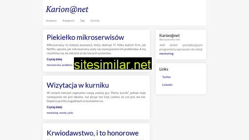 karion.net.pl alternative sites