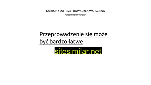 kartonynaprodukty.pl alternative sites