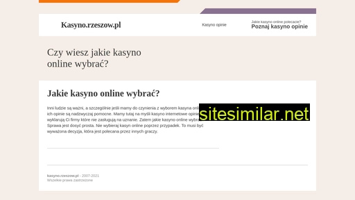 kasyno.rzeszow.pl alternative sites