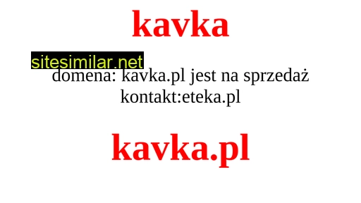 kavka.pl alternative sites