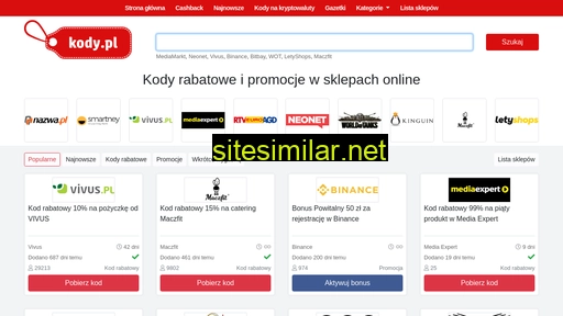 kody.pl alternative sites