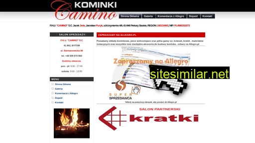 kominki-camino.pl alternative sites