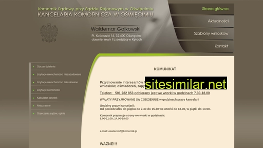 komornik-oswiecim.pl alternative sites