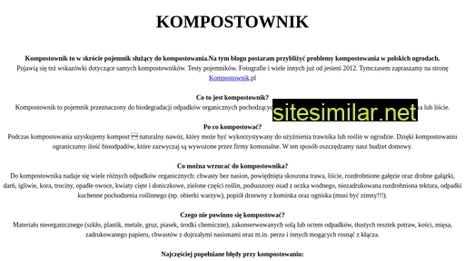 kompostowniki.com.pl alternative sites