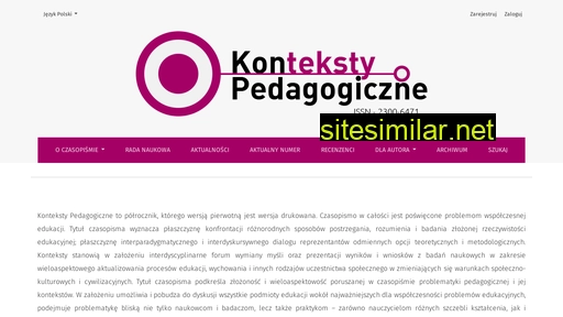 kontekstypedagogiczne.pl alternative sites