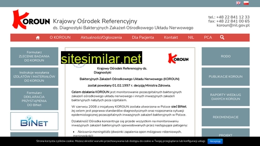 koroun.nil.gov.pl alternative sites