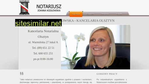 kozlowskanotariusz.pl alternative sites