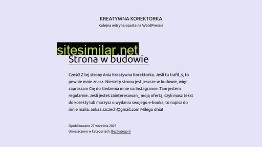 kreatywnakorektorka.pl alternative sites