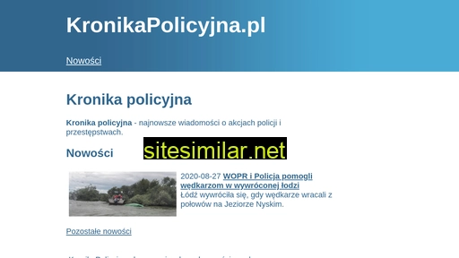 kronikapolicyjna.pl alternative sites