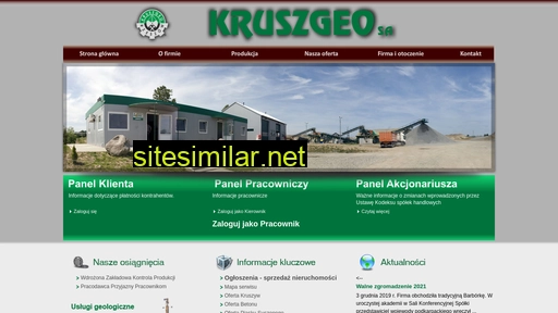 kruszgeo.com.pl alternative sites