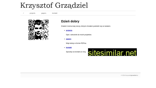 Krzysztofgrzadziel similar sites