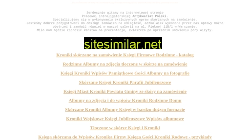 ksiegi-kroniki-pamiatkowe.pl alternative sites