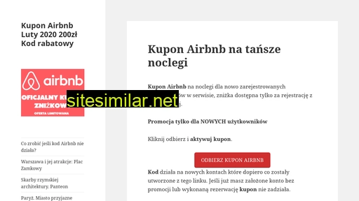 kuponyairbnb.com.pl alternative sites