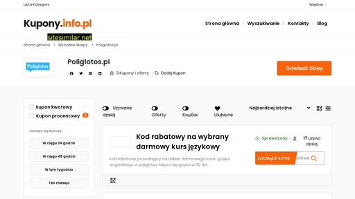 kupony.info.pl alternative sites