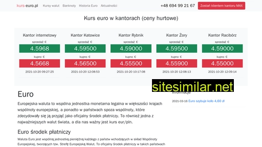 Kurs-euro similar sites