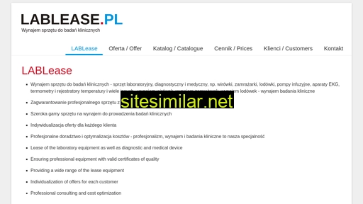 lablease.pl alternative sites