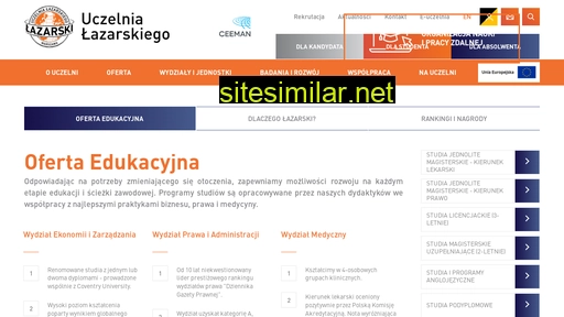 lazarski.pl alternative sites
