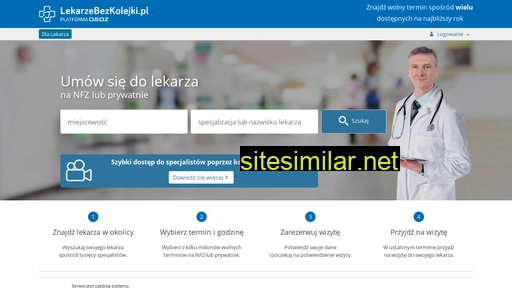 lekarzebezkolejki.pl alternative sites