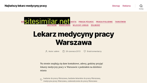 lekarzemedycynypracy.pl alternative sites