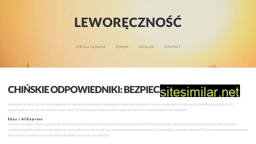 leworecznosc.pl alternative sites