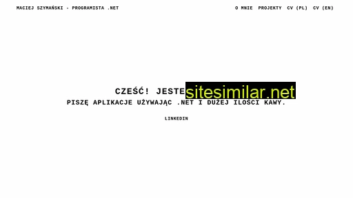 maciejszymanski.pl alternative sites