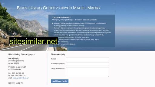 madry-geodeta.pl alternative sites
