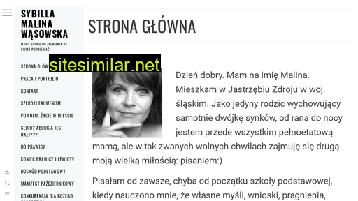 malinawasowska.pl alternative sites