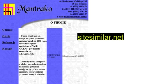 mantrako.com.pl alternative sites