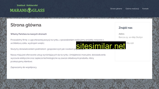 maraniglass.pl alternative sites