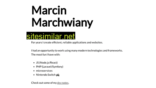 marchwiany.pl alternative sites