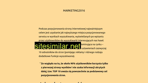 marketing2016.pl alternative sites