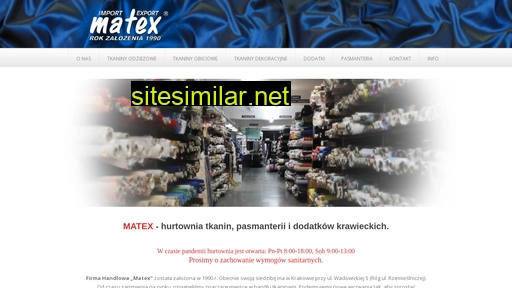 Matex-tkaniny similar sites