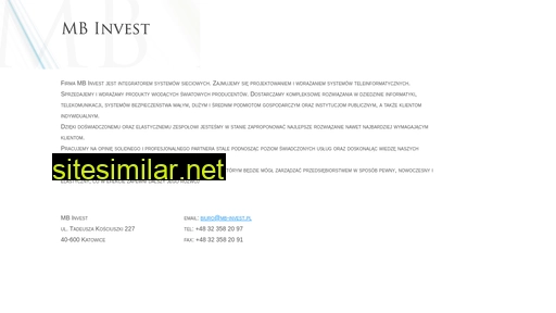 mb-invest.pl alternative sites