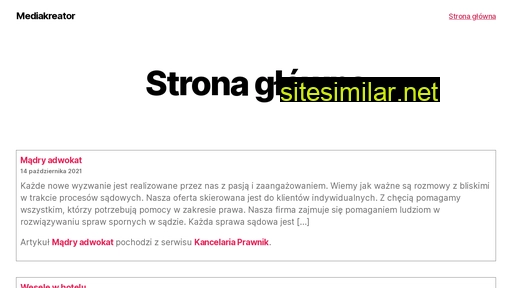 mediakreator.pl alternative sites