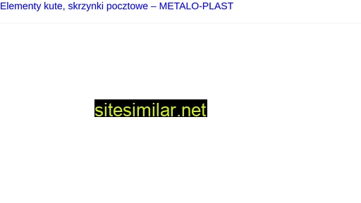 metalo-plastyka.pl alternative sites