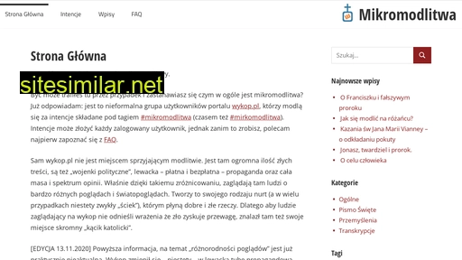 mikromodlitwa.pl alternative sites