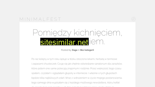 minimalfest.pl alternative sites