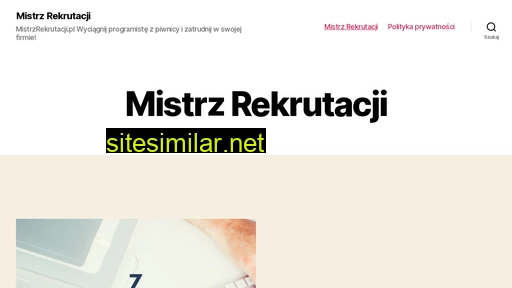 mistrzrekrutacji.pl alternative sites