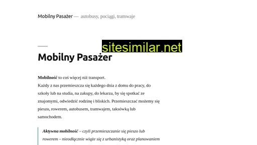 mobilnypasazer.pl alternative sites