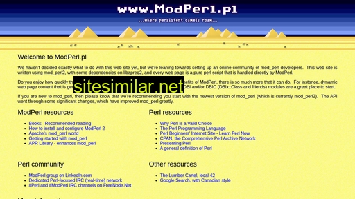 modperl.pl alternative sites