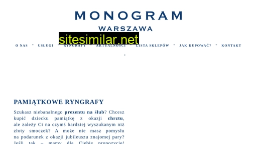 monogramwarszawa.pl alternative sites