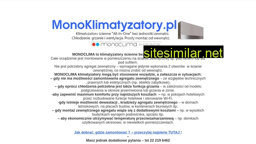 monoklimatyzatory.pl alternative sites