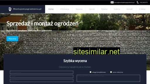 montujemyogrodzenia.pl alternative sites