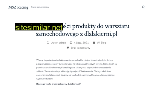 mszracing.pl alternative sites