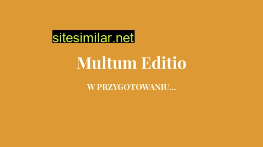 multumeditio.pl alternative sites