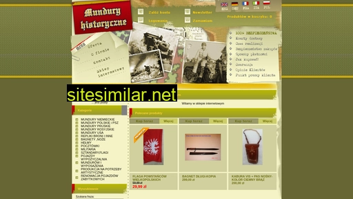 mundury-historyczne.pl alternative sites