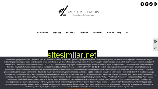 muzeumliteratury.pl alternative sites