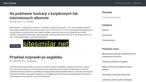 nanoszkola.pl alternative sites