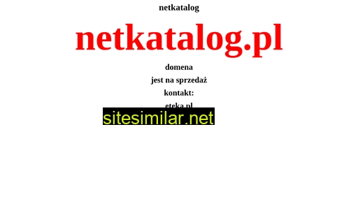 Netkatalog similar sites