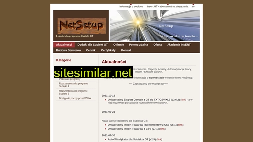 Netsetup similar sites